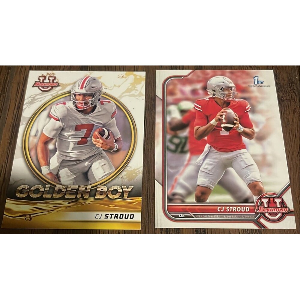 CJ Stroud 1st Bowman lot of 2